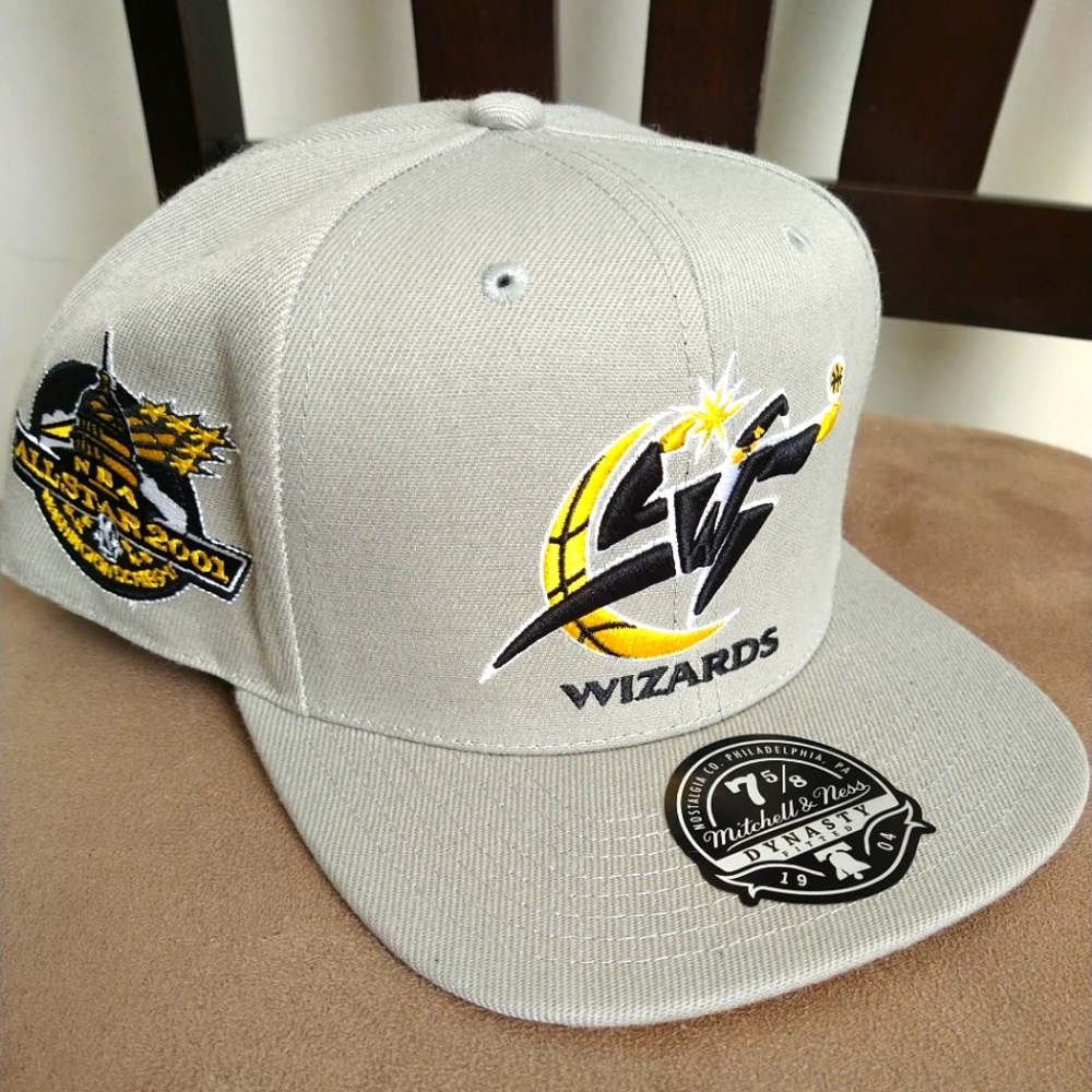 7 5/8 Mitchell and Ness Washington Wizards DC ALL STAR 2001 Fitted Hat NBA